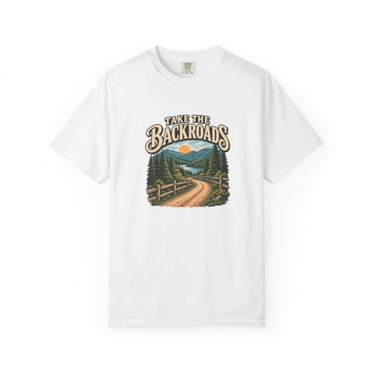 Take the Backroads T-Shirt | Retro Mountain Road Outdoor Tee