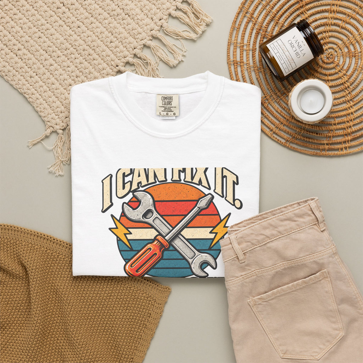 I Can Fix It. I Just Don't Want To. T-Shirt | Retro Garage Mechanic Tee