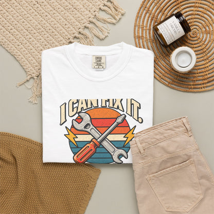 I Can Fix It. I Just Don't Want To. T-Shirt | Retro Garage Mechanic Tee