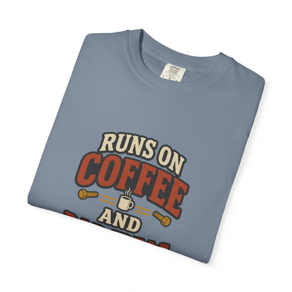 Runs on Coffee and Bad Ideas T-Shirt | Retro Garage Tee