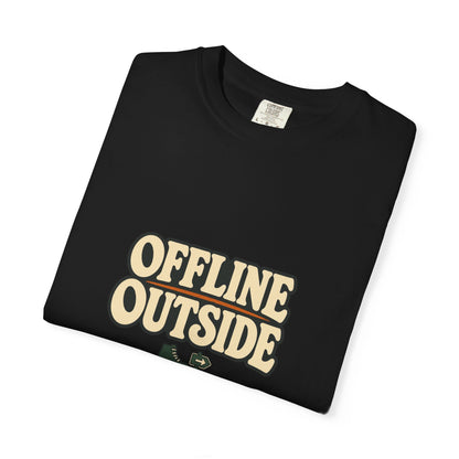 Offline Outside T-Shirt | Retro Outdoor Adventure Tee