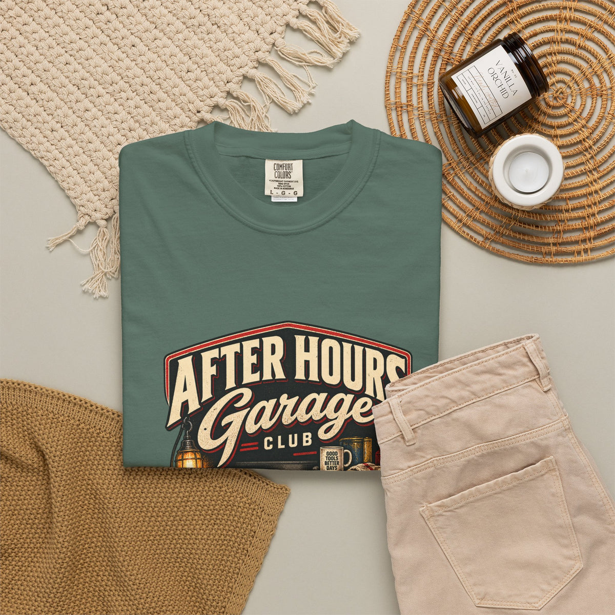 After Hours Garage Club T-Shirt | Retro Mechanic Workshop Tee