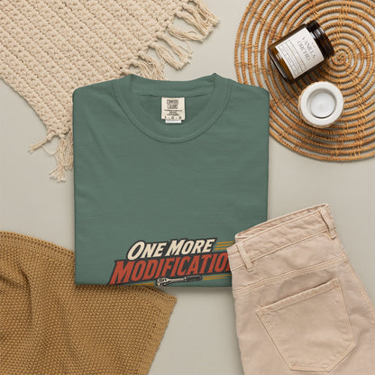 ONE MORE MODIFICATION T-Shirt | Retro Workshop Tee