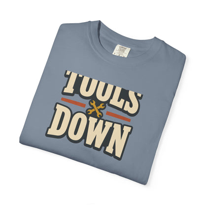 Tools Down T-Shirt | Retro Garage Workwear Tee
