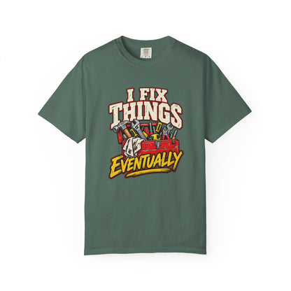 I Fix Things Eventually T-Shirt | Funny Vintage Toolbox Tee