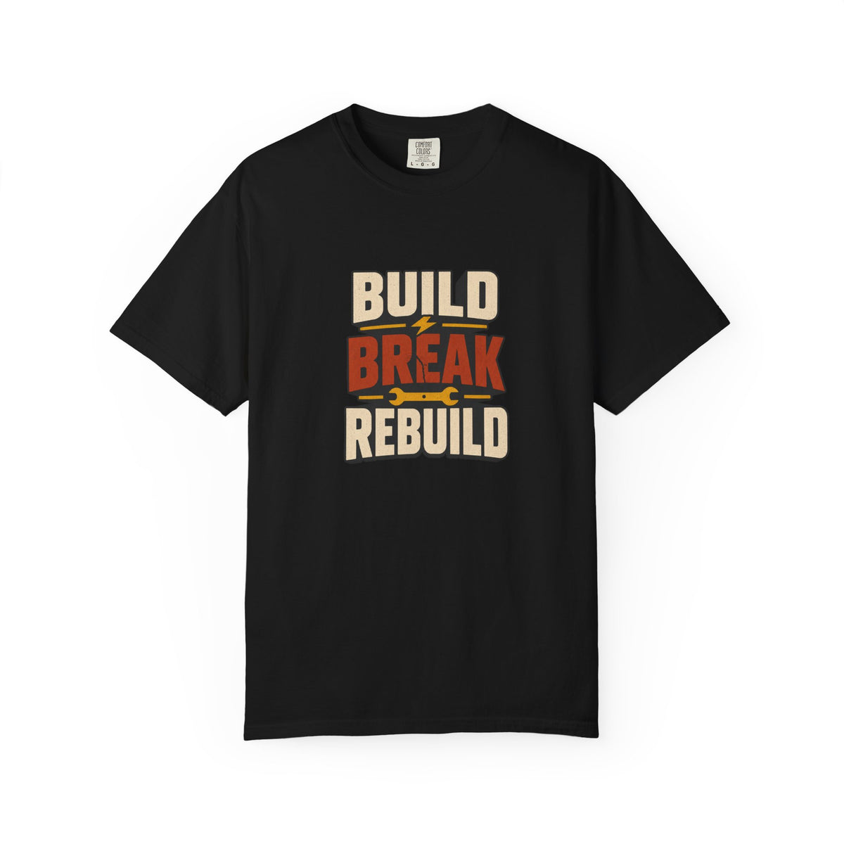 BUILD BREAK REBUILD T-Shirt | Retro Workshop Tee