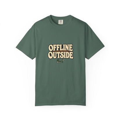 Offline Outside T-Shirt | Retro Outdoor Adventure Tee