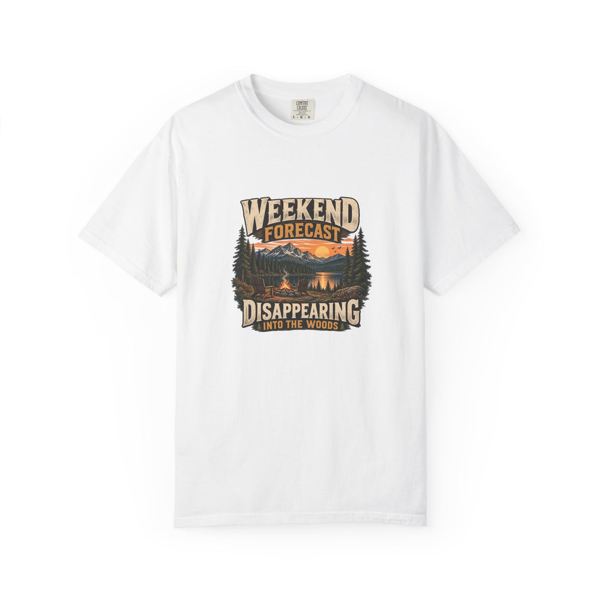 Weekend Forecast: Disappearing into the Woods T-Shirt | Retro Outdoor Tee