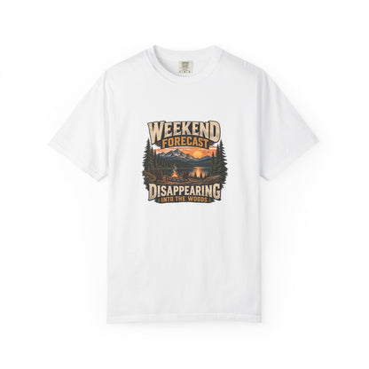 Weekend Forecast: Disappearing into the Woods T-Shirt | Retro Outdoor Tee