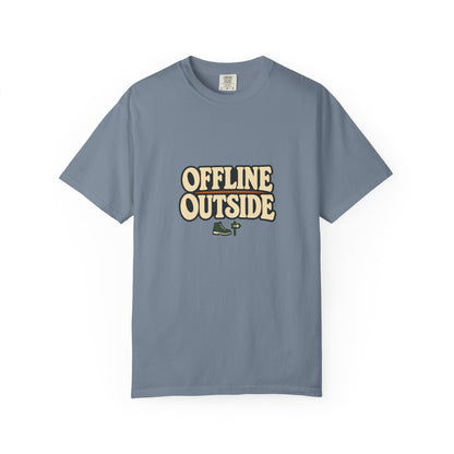 Offline Outside T-Shirt | Retro Outdoor Adventure Tee