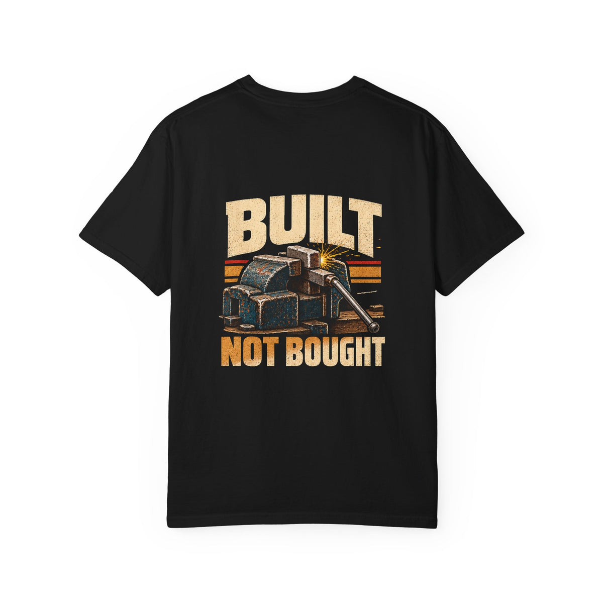 Built Not Bought T-Shirt | Retro Garage Workshop Tee
