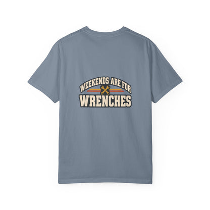 WEEKENDS ARE FOR WRENCHES T-Shirt | Retro Workshop Tee