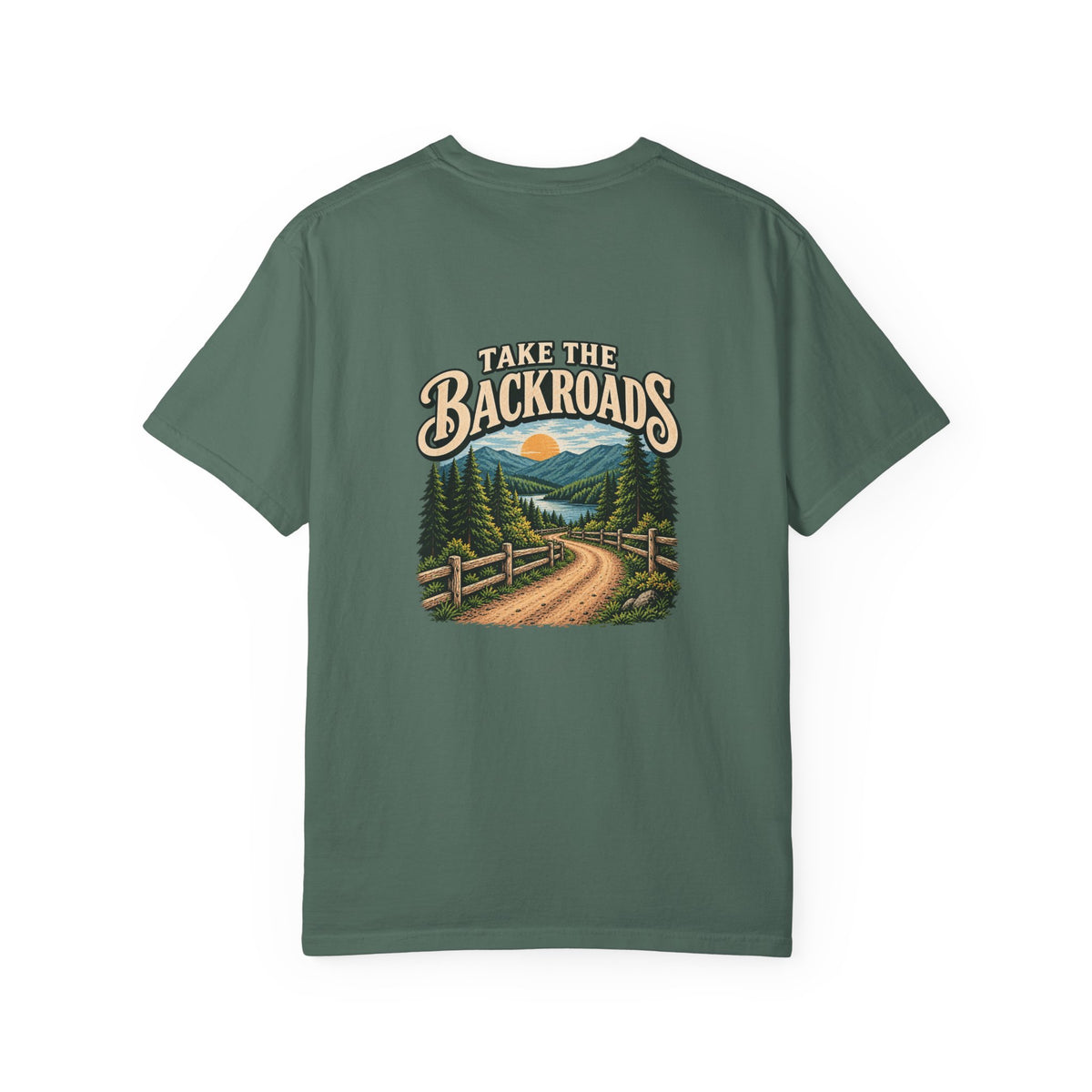 Take the Backroads T-Shirt | Retro Mountain Road Outdoor Tee