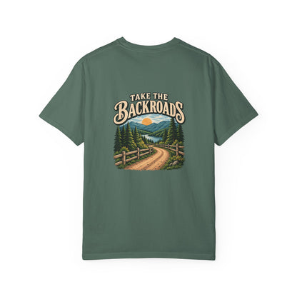 Take the Backroads T-Shirt | Retro Mountain Road Outdoor Tee