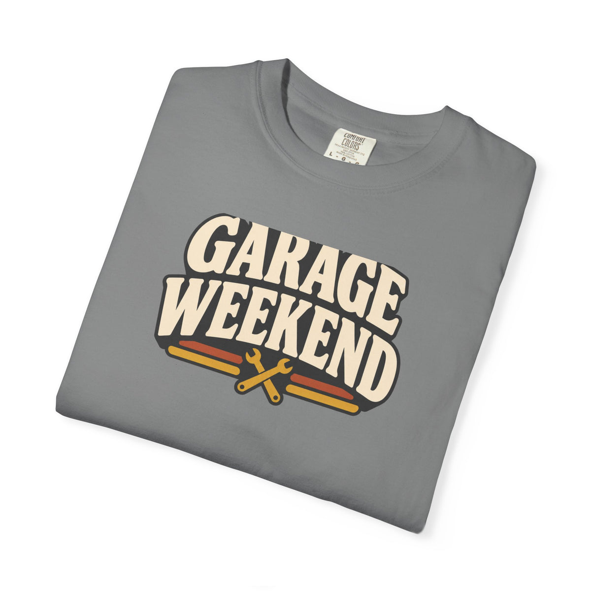 Garage Weekend T-Shirt | Retro Garage Workwear Tee