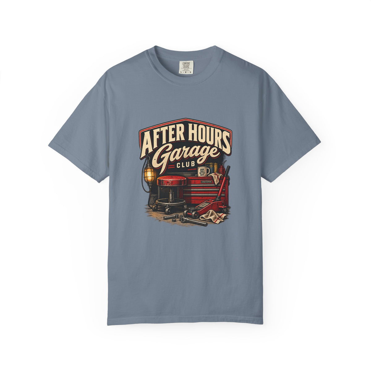 After Hours Garage Club T-Shirt | Retro Mechanic Workshop Tee