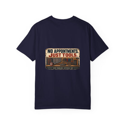 No Appointments Just Tools T-Shirt | Retro Garage Workshop Tee
