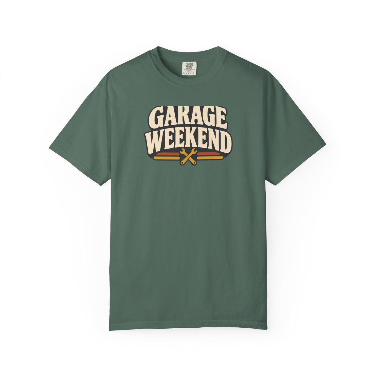 Garage Weekend T-Shirt | Retro Garage Workwear Tee