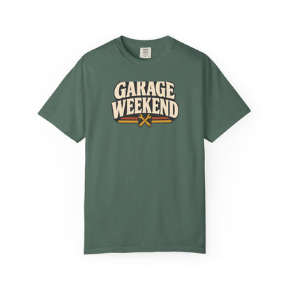 Garage Weekend T-Shirt | Retro Garage Workwear Tee