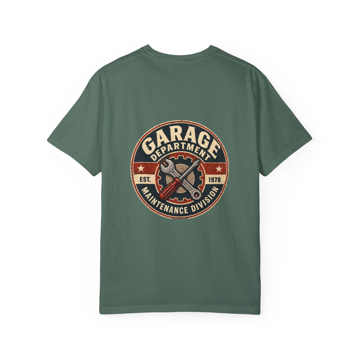 Garage Department T-Shirt | Retro Maintenance Division Workshop Tee