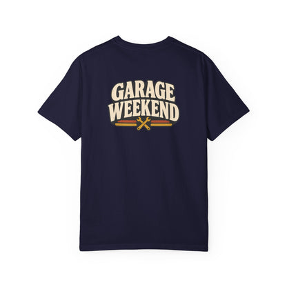 Garage Weekend T-Shirt | Retro Garage Workwear Tee