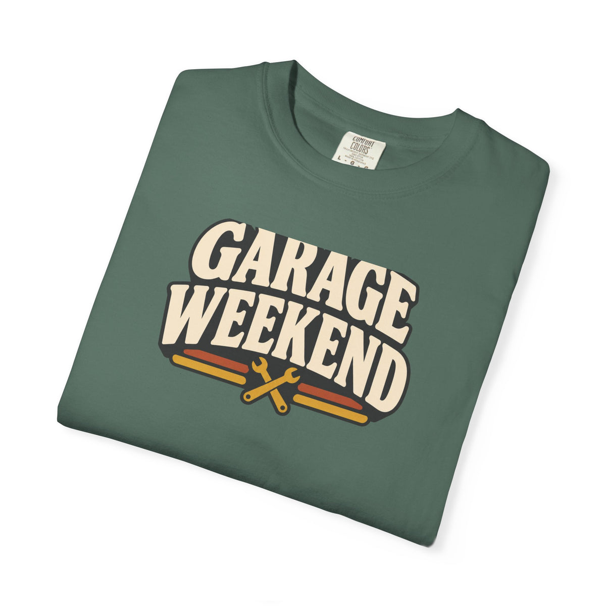 Garage Weekend T-Shirt | Retro Garage Workwear Tee