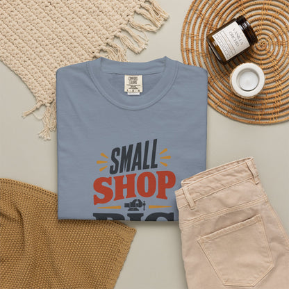 SMALL SHOP BIG IDEAS T-Shirt | Retro Workshop Tee