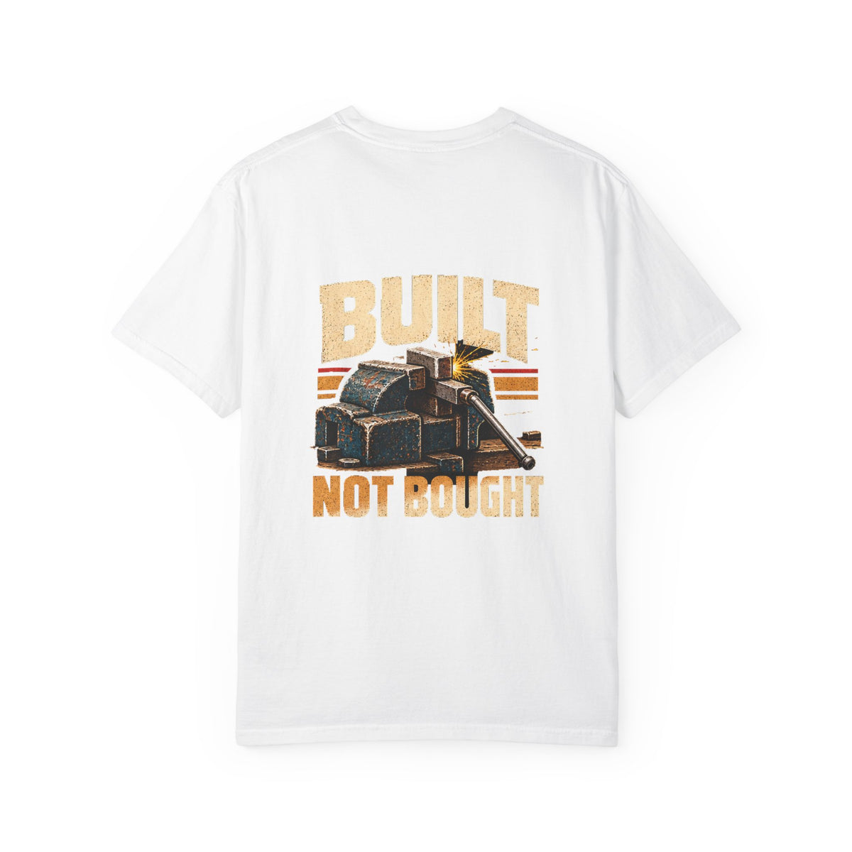 Built Not Bought T-Shirt | Retro Garage Workshop Tee