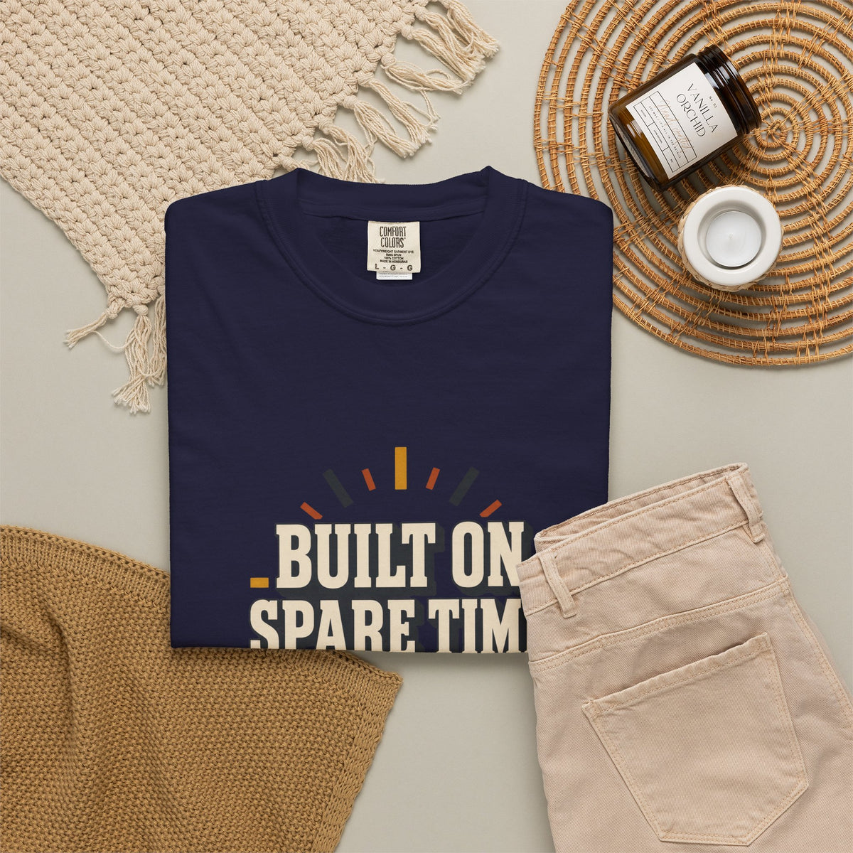 BUILT ON SPARE TIME T-Shirt | Retro Workshop Tee