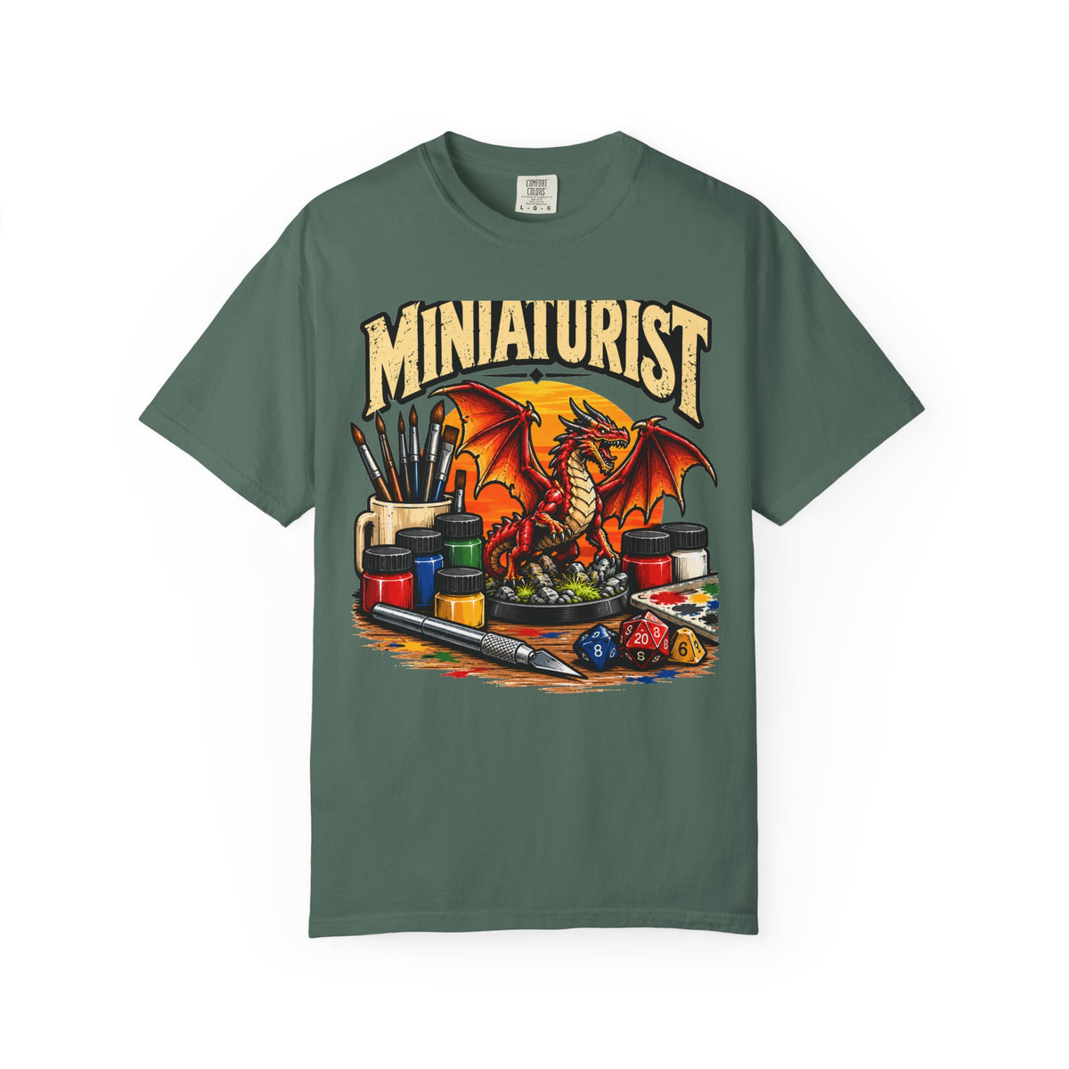 Miniaturist Dragon T-Shirt | Miniature Painting Hobby Tee