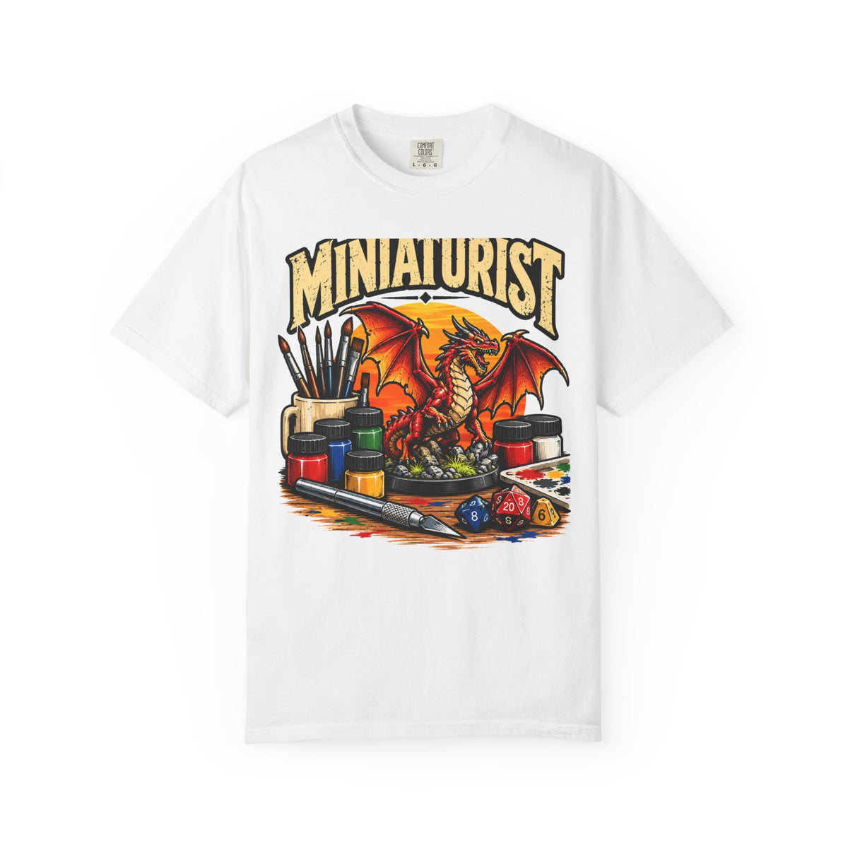 Miniaturist Dragon T-Shirt | Miniature Painting Hobby Tee