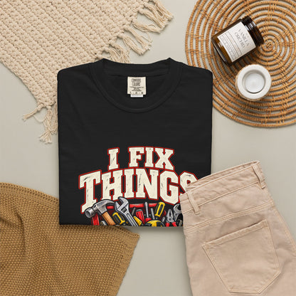 I Fix Things Eventually T-Shirt | Funny Vintage Toolbox Tee