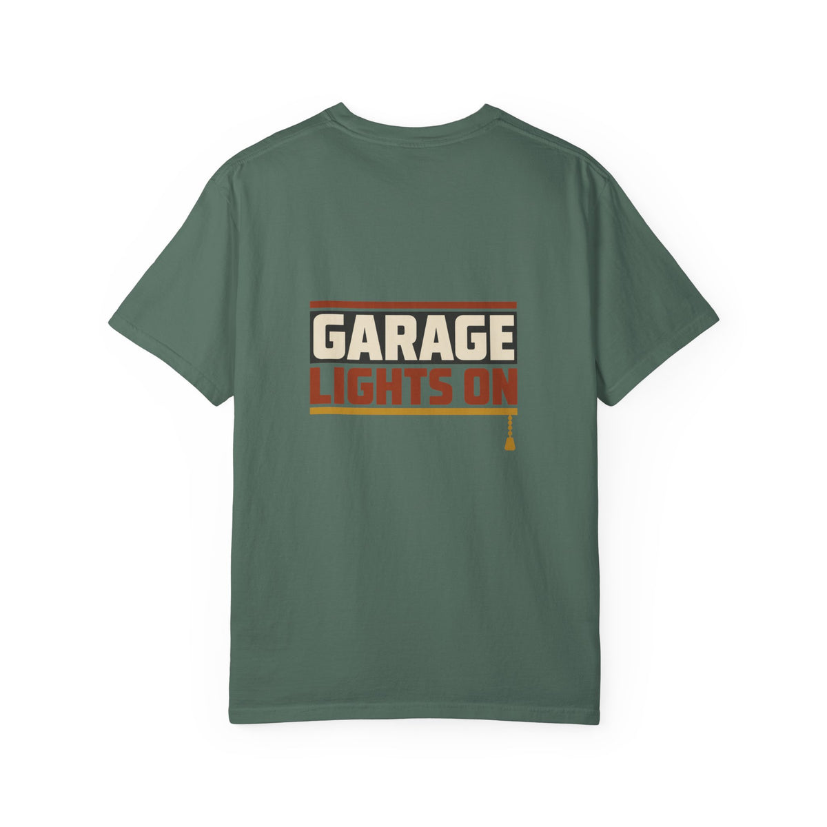 GARAGE LIGHTS ON T-Shirt | Retro Workshop Tee