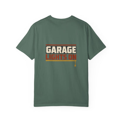 GARAGE LIGHTS ON T-Shirt | Retro Workshop Tee