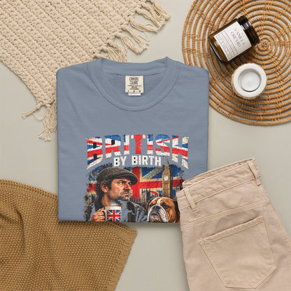 British By Birth Sarcastic By Choice T-Shirt | Vintage British Humor Tee