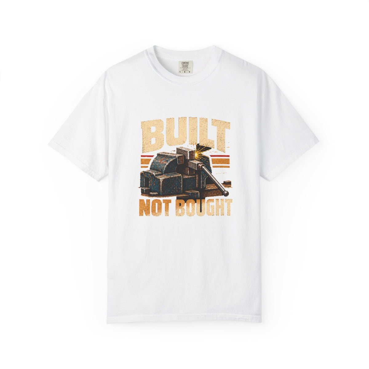 Built Not Bought T-Shirt | Retro Garage Workshop Tee