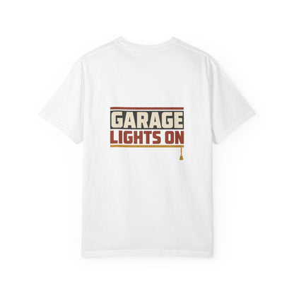 GARAGE LIGHTS ON T-Shirt | Retro Workshop Tee