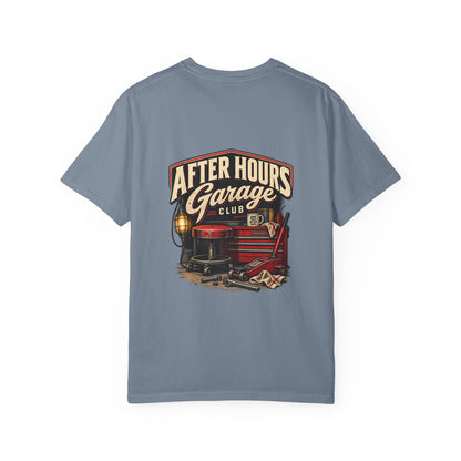 After Hours Garage Club T-Shirt | Retro Mechanic Workshop Tee