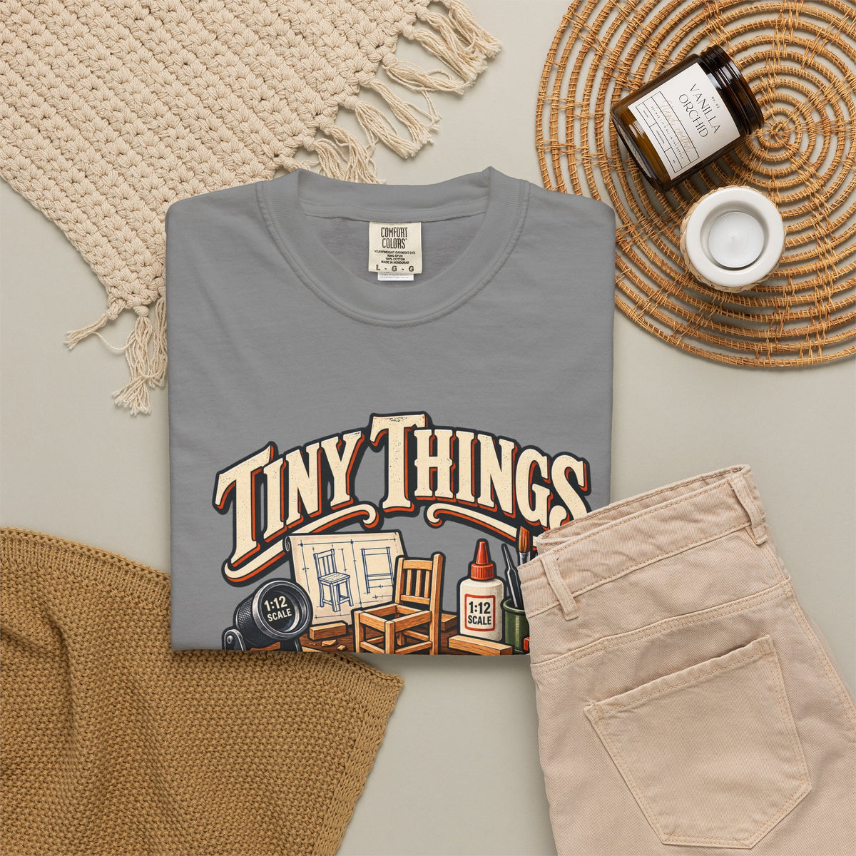 Tiny Things Take Time T-Shirt | 1:12 Scale Miniaturist Tee