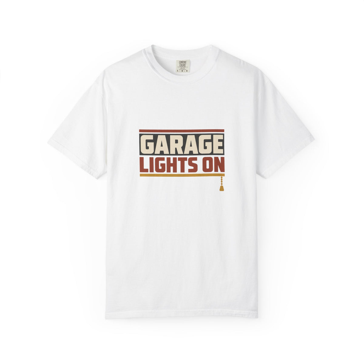 GARAGE LIGHTS ON T-Shirt | Retro Workshop Tee