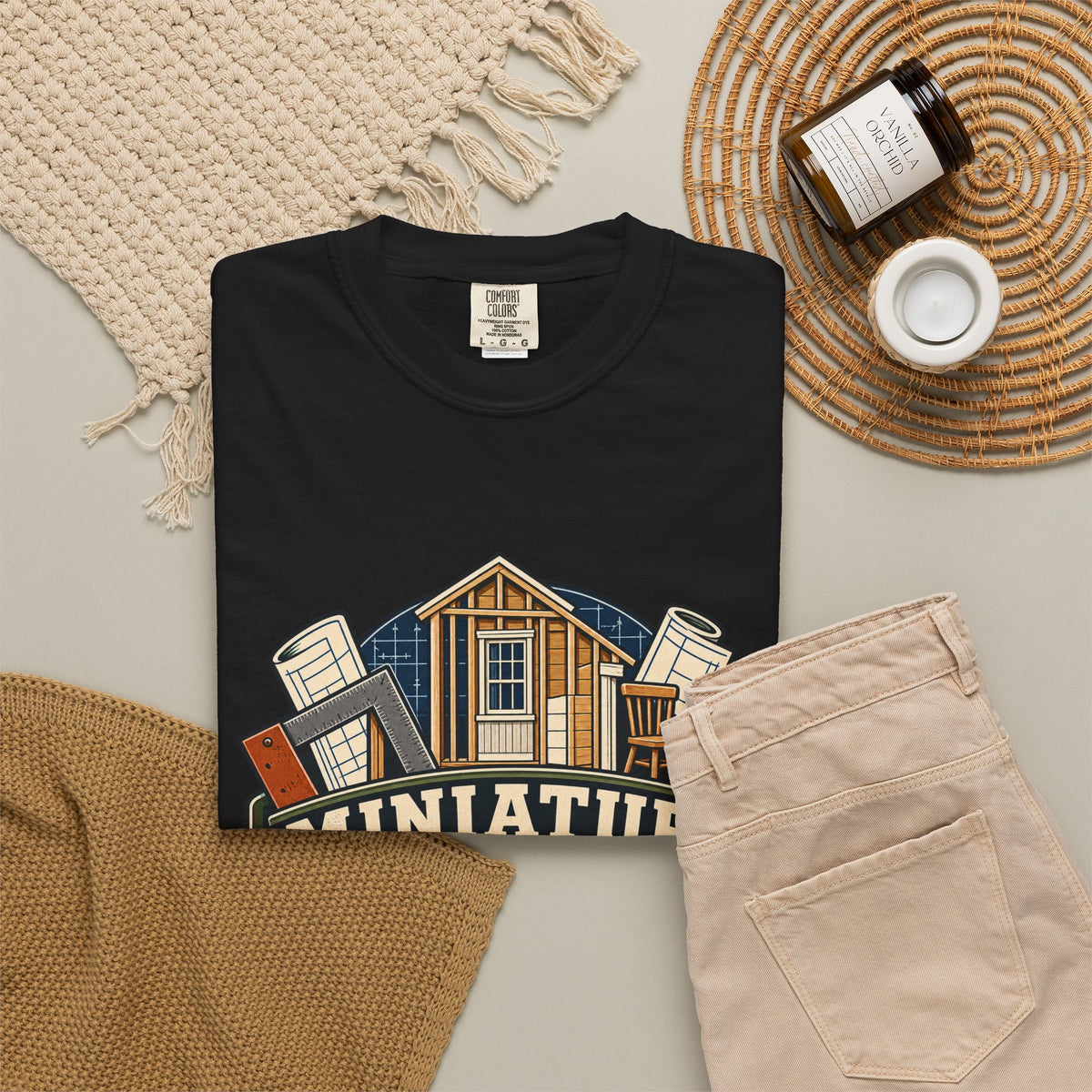 Miniature Construction Department T-Shirt | 1:12 Scale Miniaturist Tee