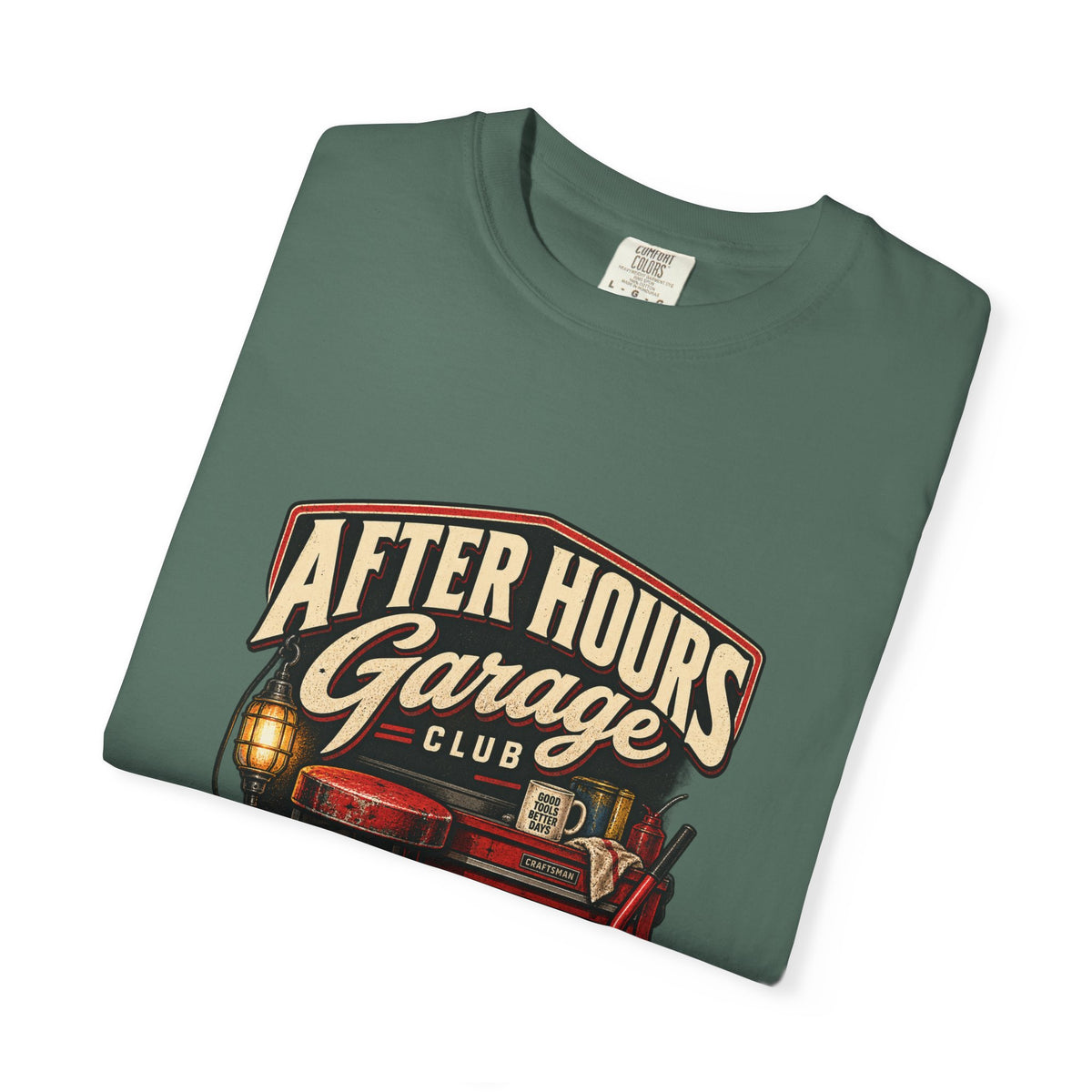 After Hours Garage Club T-Shirt | Retro Mechanic Workshop Tee