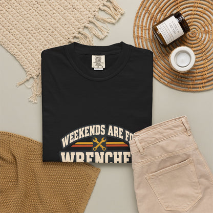 WEEKENDS ARE FOR WRENCHES T-Shirt | Retro Workshop Tee