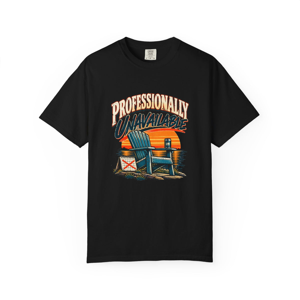 Professionally Unavailable T-Shirt | Funny Retro Relaxing Tee