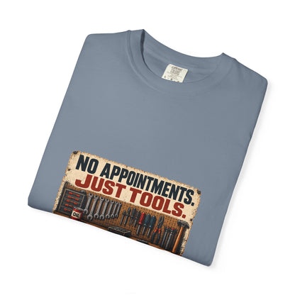 No Appointments Just Tools T-Shirt | Retro Garage Workshop Tee
