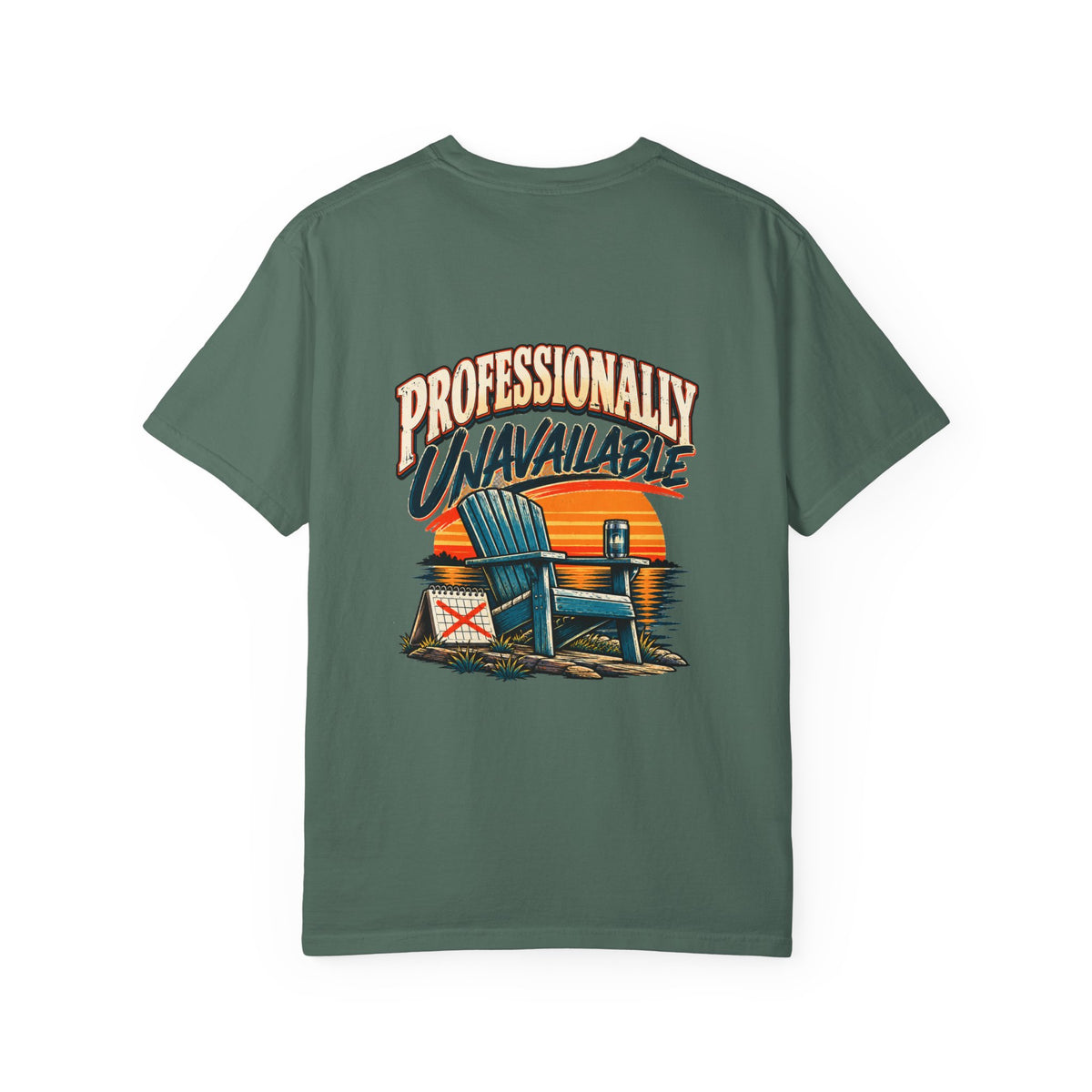 Professionally Unavailable T-Shirt | Funny Retro Relaxing Tee