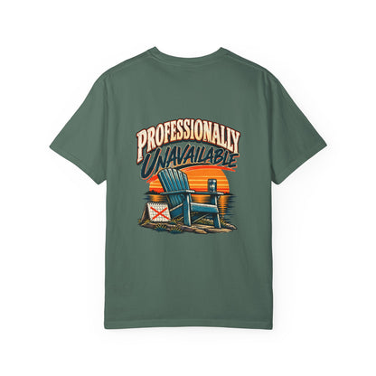 Professionally Unavailable T-Shirt | Funny Retro Relaxing Tee
