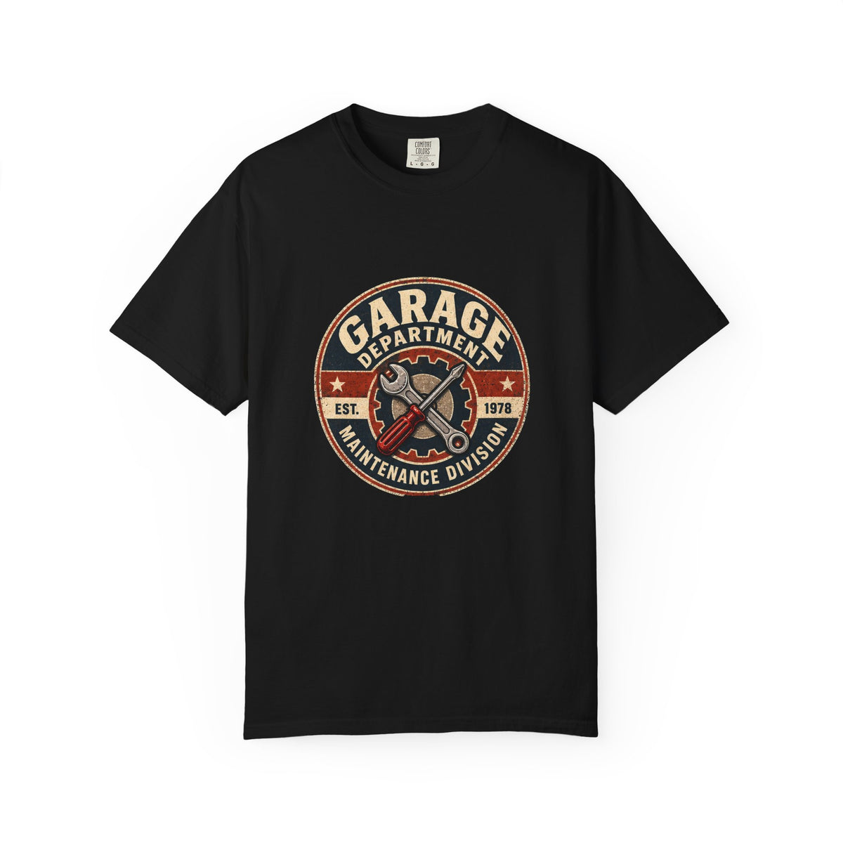 Garage Department T-Shirt | Retro Maintenance Division Workshop Tee