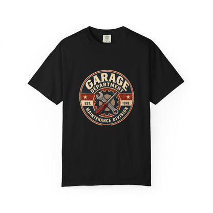 Garage Department T-Shirt | Retro Maintenance Division Workshop Tee