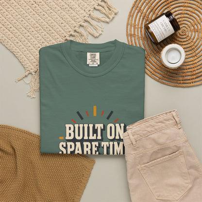 BUILT ON SPARE TIME T-Shirt | Retro Workshop Tee
